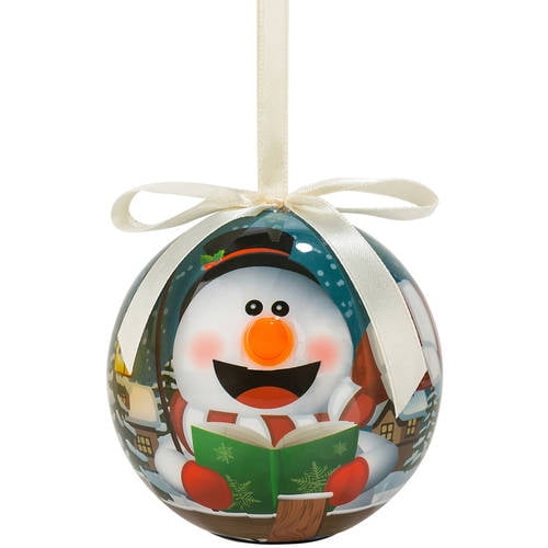 Twinkling Treasures 3D Blinking Christmas MINI Ornament SNOW GIRL Twinkling Treasures 3D Blinking Christmas MINI Ornament SNOW GIRL